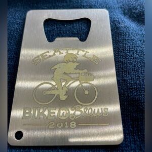 Cascade Bicycle Club Bell & Bottle Opener: 2018 ride gift set